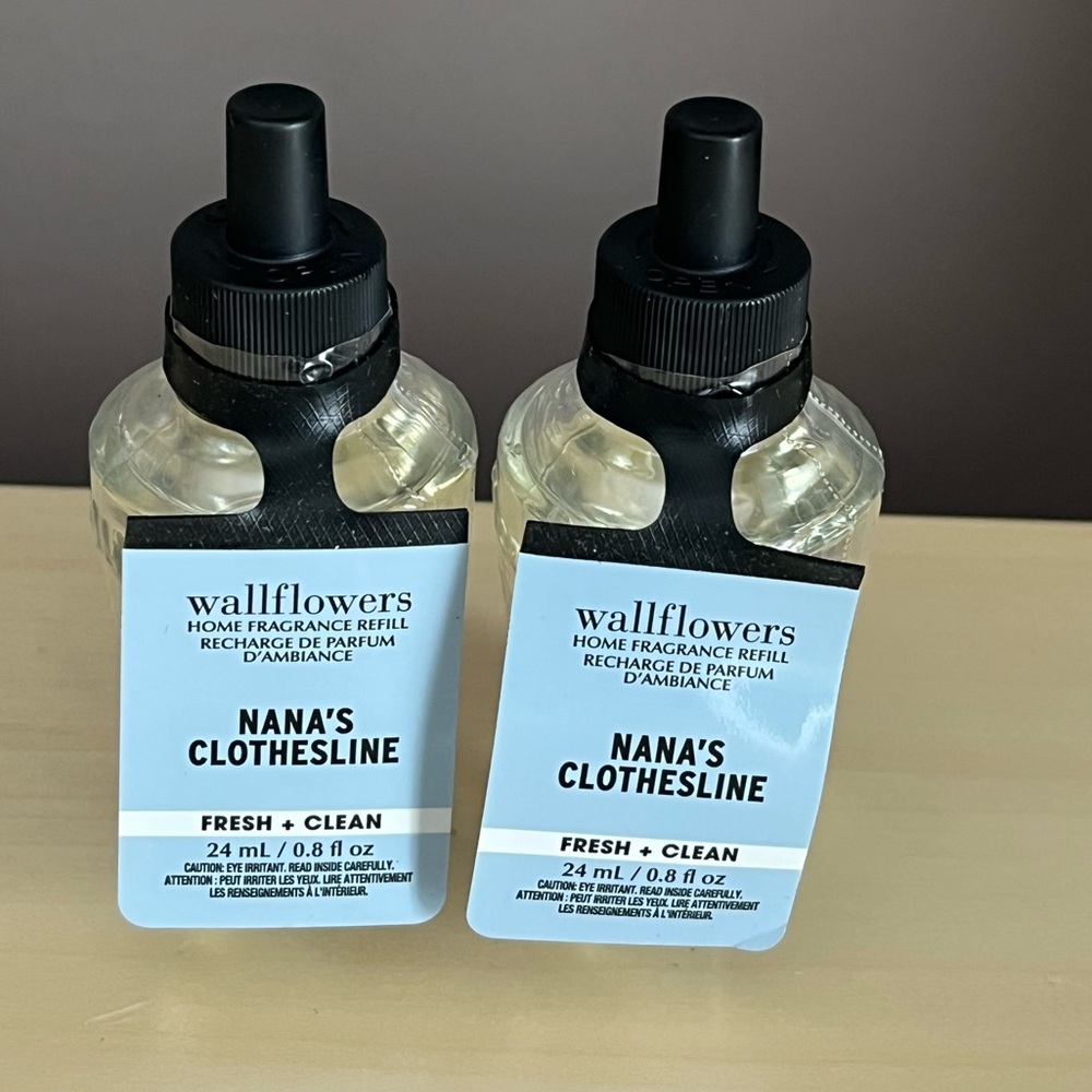 New Two White Barn Bath Body Works Nana’s Clothesline Wallflowers Refills